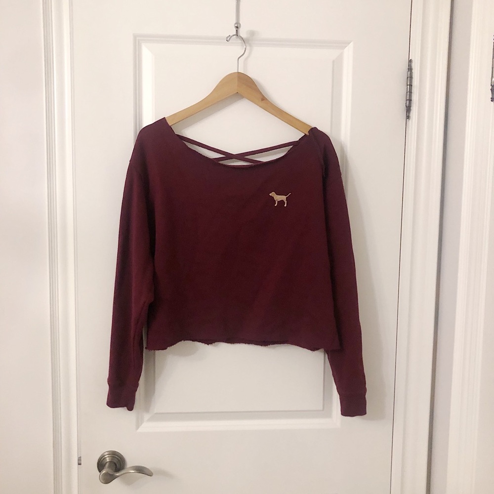 PINK cropped sweater